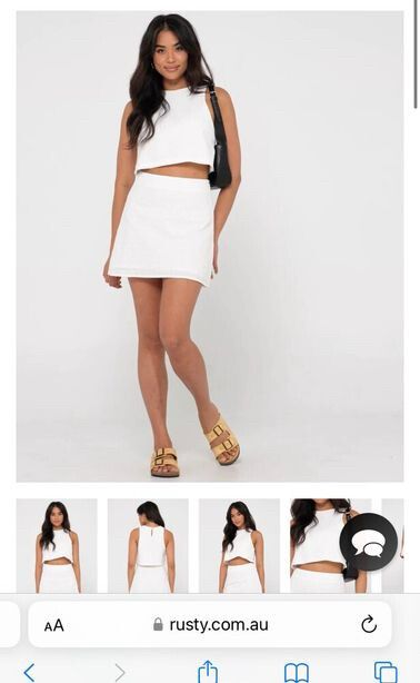 Rusty Petra Top And Skirt Set