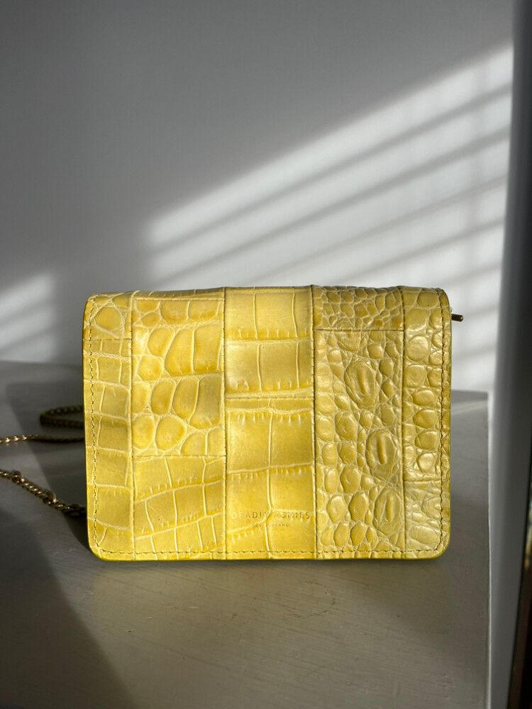 Deadly Ponies Yellow Clutch Bag