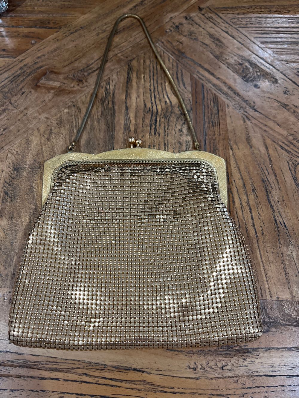 Vintage Oroton Gold Mesh Handbag