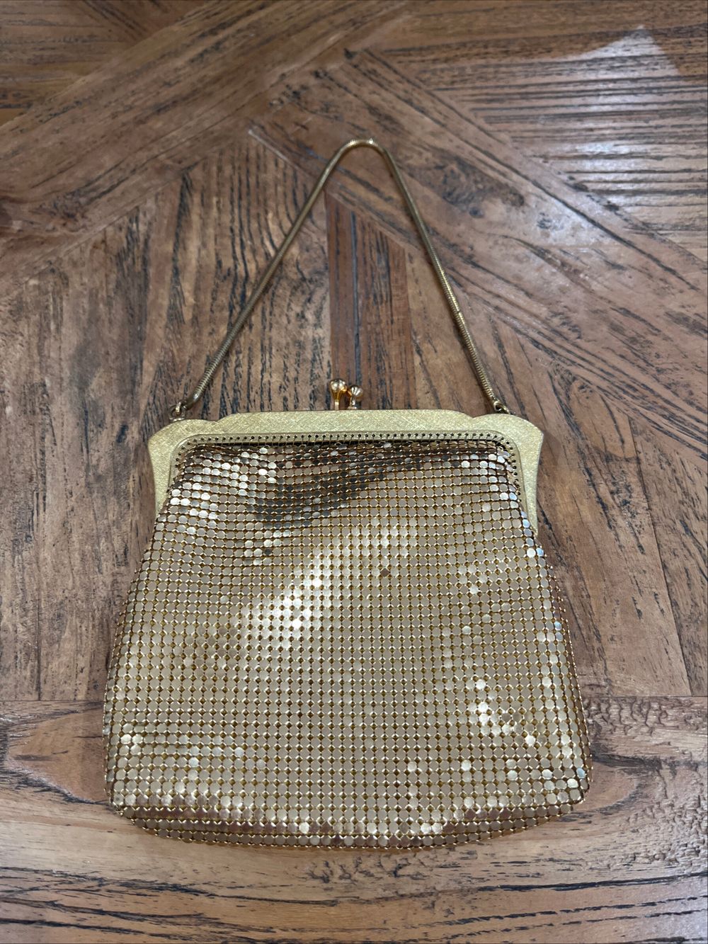 Vintage Gold Mesh Handbag