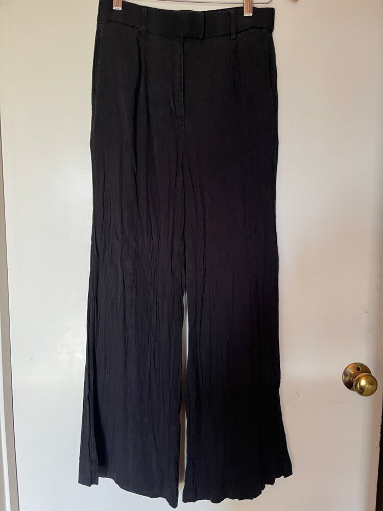Decjuba Black Wide Leg Pants
