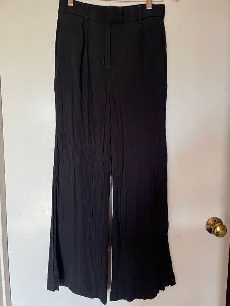 Decjuba Black Wide Leg Pants