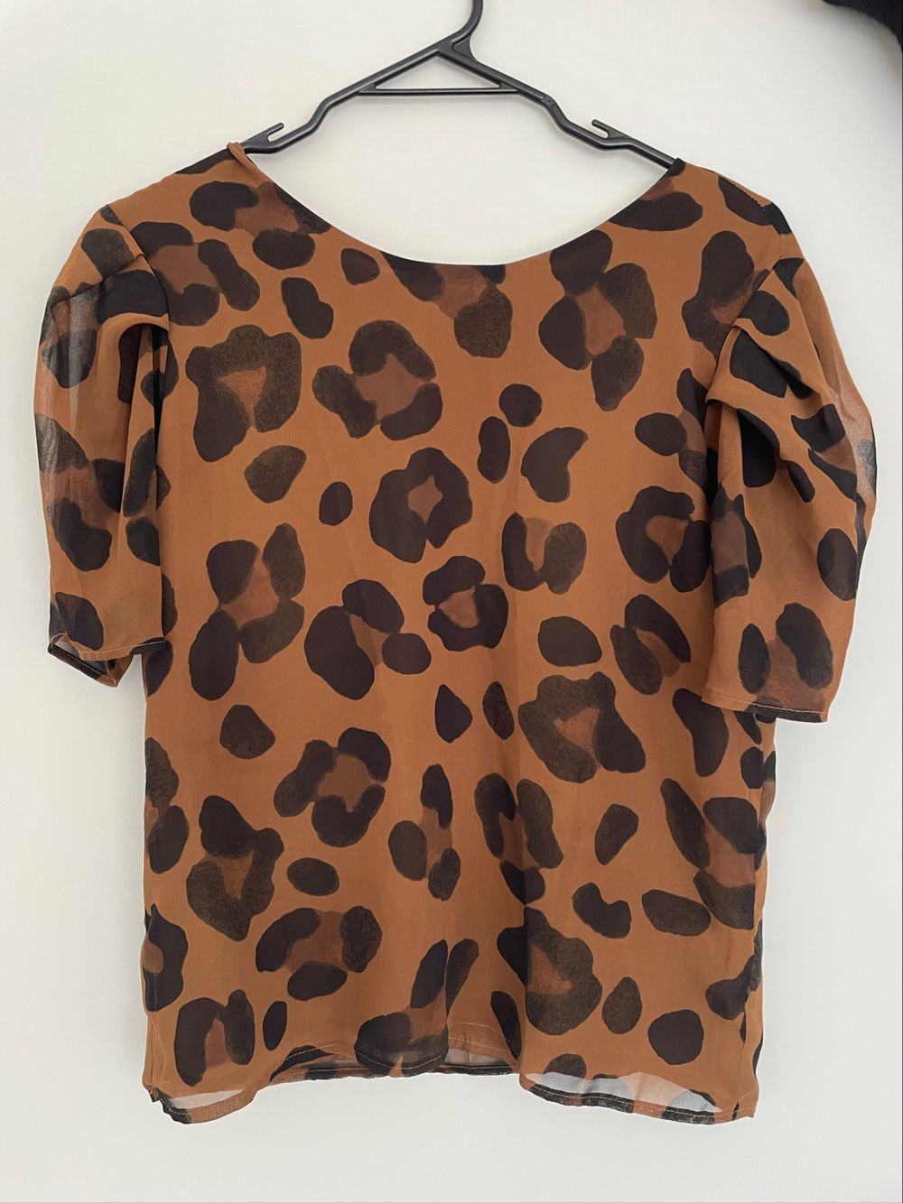 Ruby Liam Brown Leopard Print Blouse