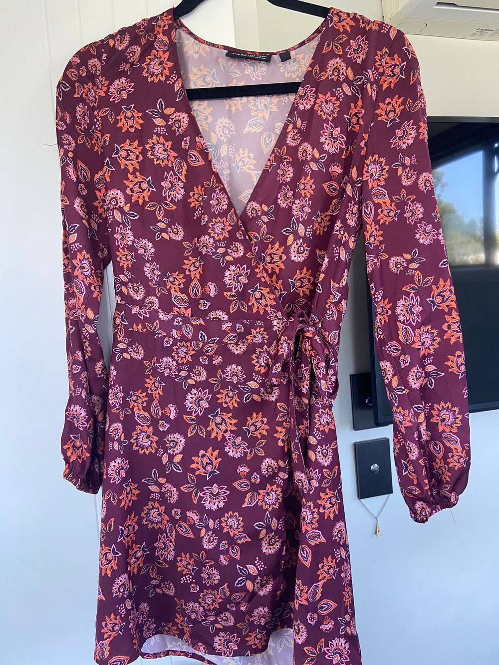 Floral Mini Wrap Dress