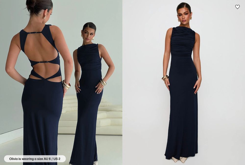 Undeniable cut out maxi dress navy