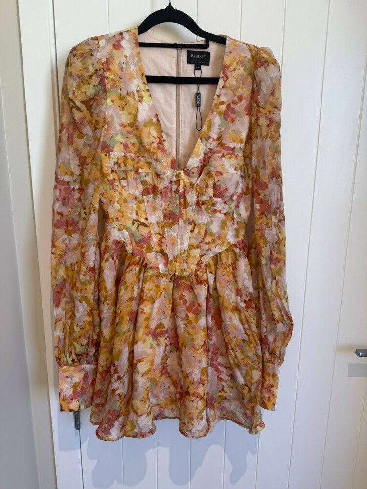 Bardot Floral Mini Corset Dress
