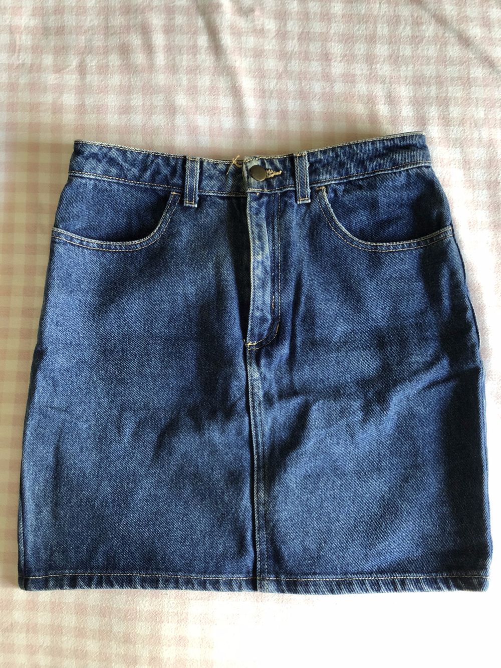 American Apparel Blue Denim Skirt