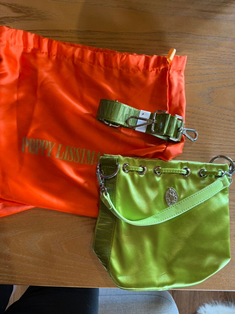 Poppy Lissiman Lime Green Bucket Bag