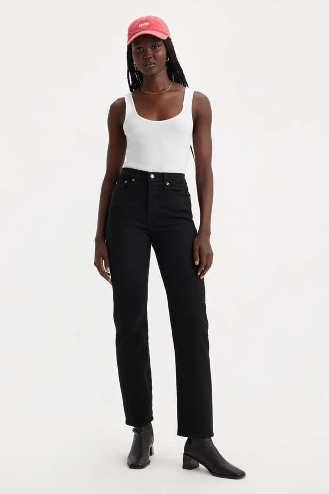 Levi's Black Wedgie Straight Jeans