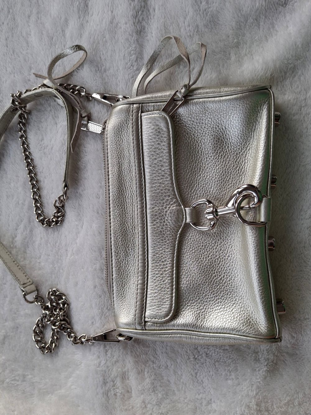 Rebecca Minkoff Silver Crossbody Bag