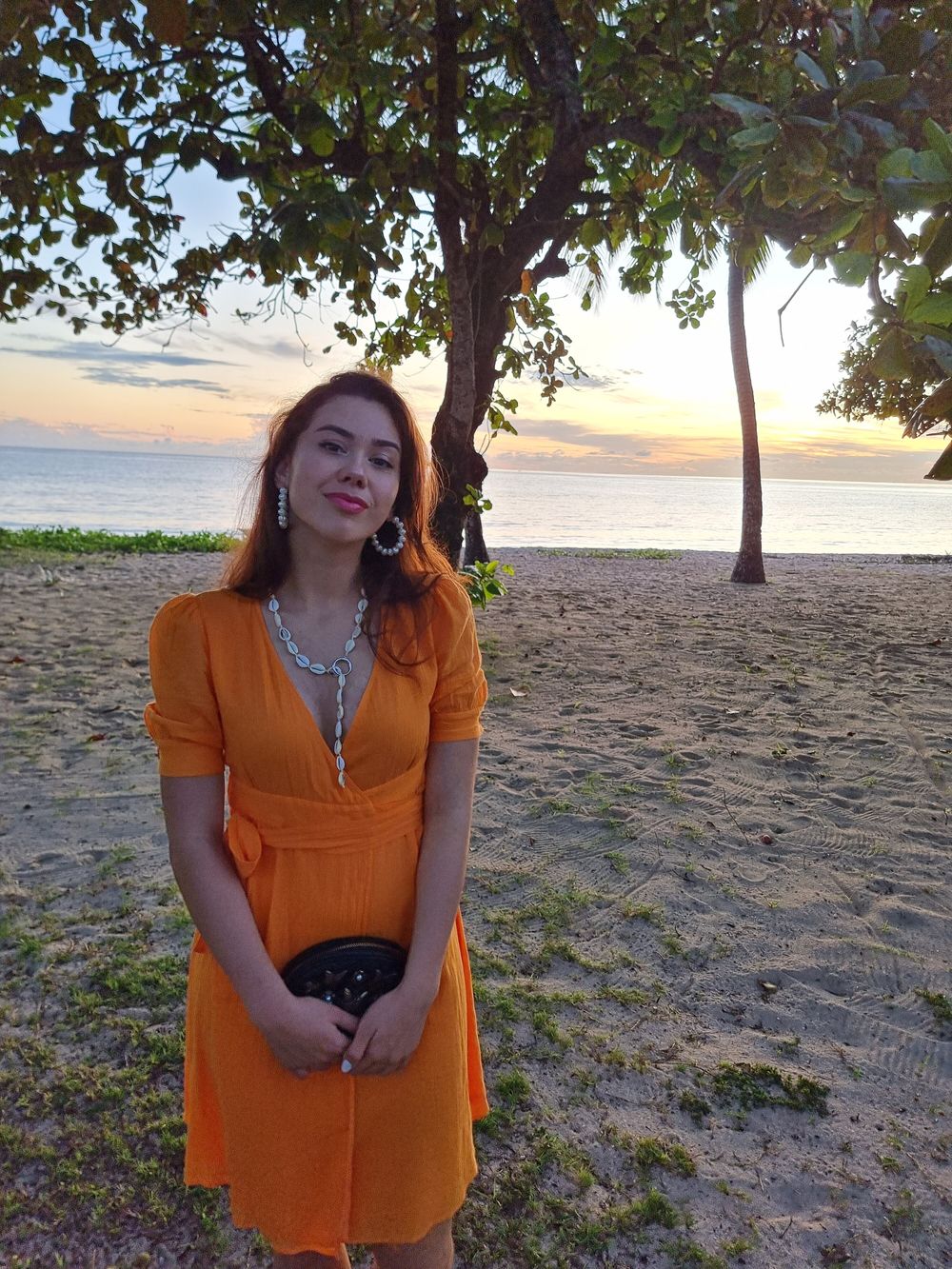 Other Stories Orange Mini Dress