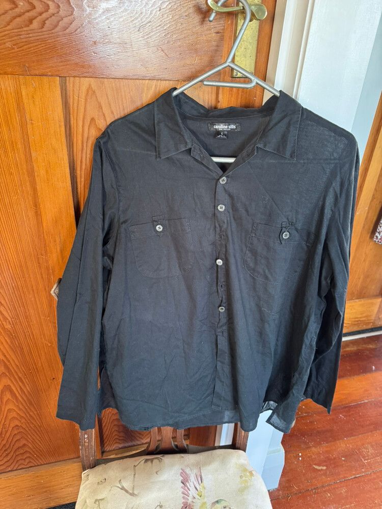 Caroline Sills Made in NZ Sheer Knit Top - Size L Large
