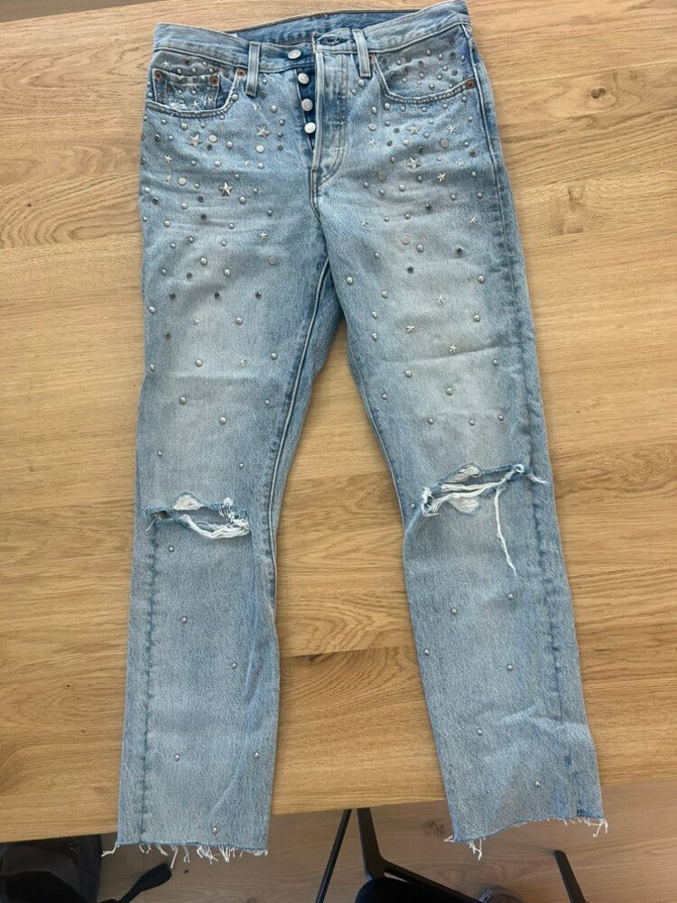Levi's 501 skinny embellished Jeans