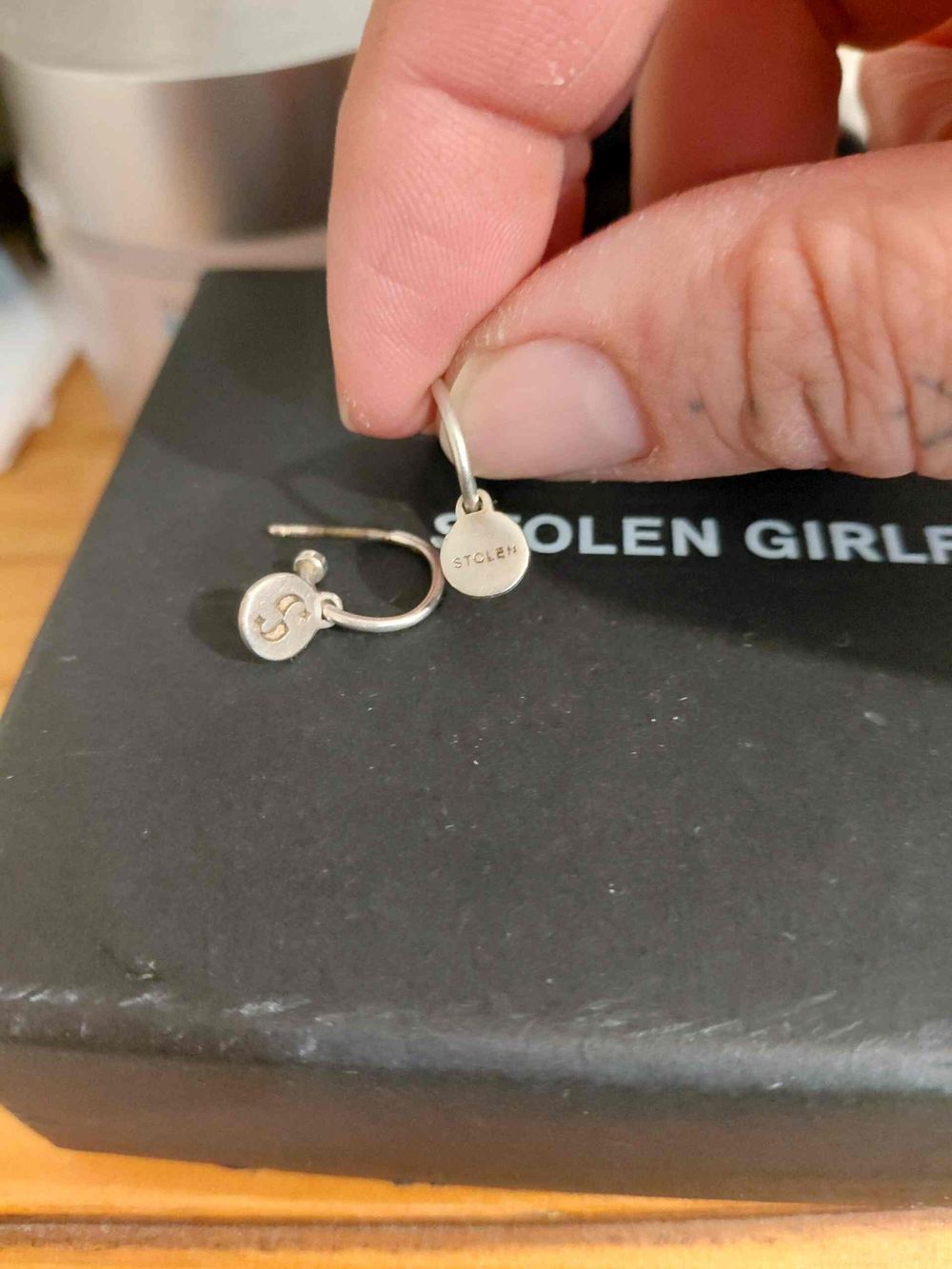 Stolen Girlfriend Silver Hoop Earrings