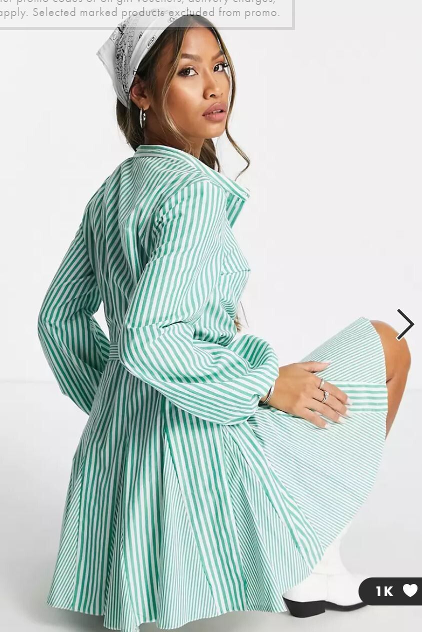 slim fit dress slacks Perfectly Aligned Striped Mini Dress main image 1