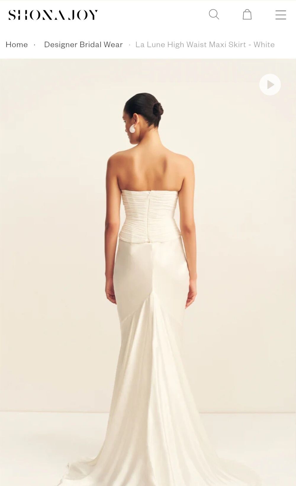 Shona Joy - Wedding Dress Maxi Skirt with scarf