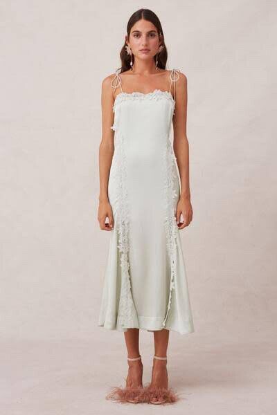 keepsake resound midi dress Keepsake The Label Women's Resound Sleeveless LACE Trim Slip MIDI Dress, Seafoam, XS : Amazon.sg: Fashion