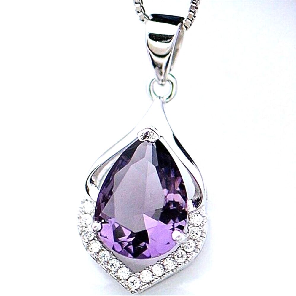 Amethyst Pendant on chain