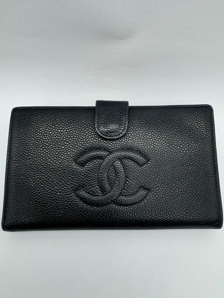 Chanel Timeless French Wallet in Caviar Leather