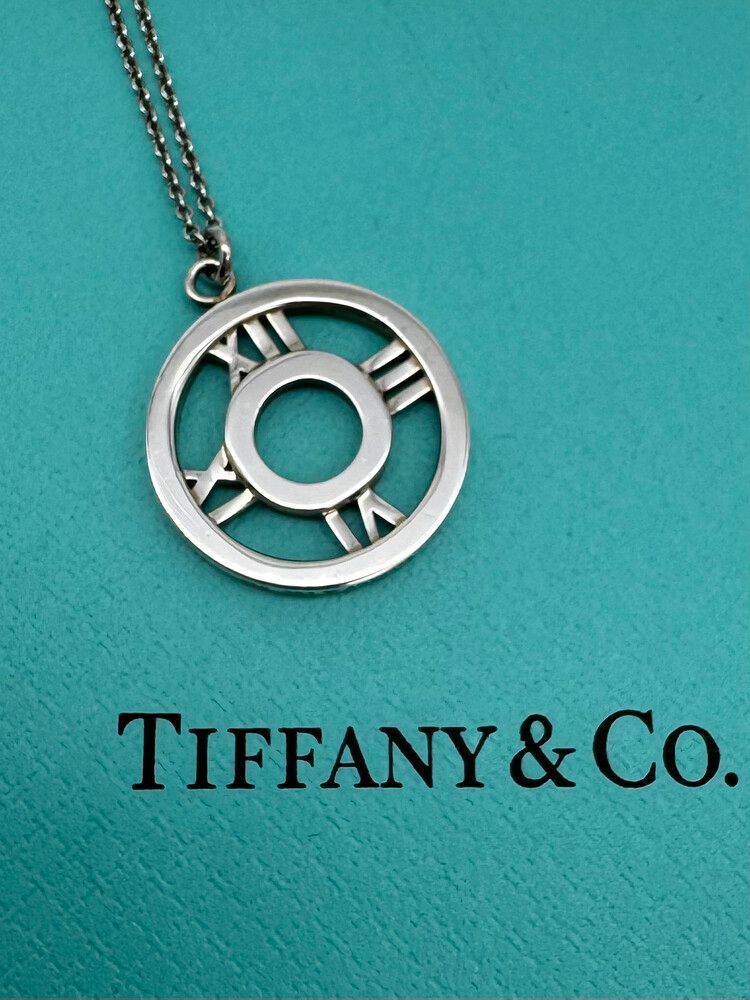 Tiffany and Co. Atlas Open Circle Necklace in Stirling Silver