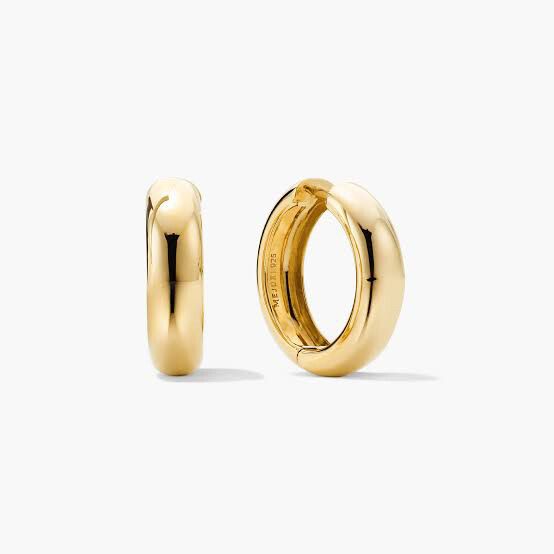 Mejuri Chunky Large Hoops Gold Vermeil