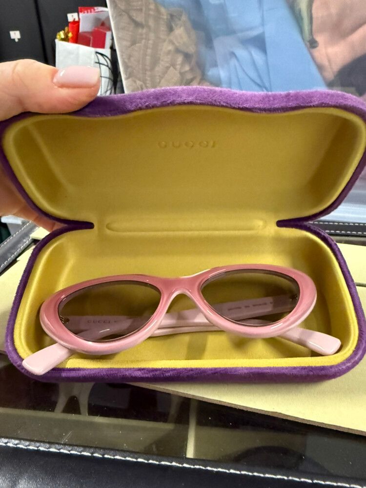 Gucci Pink Cat Eye Sunglasses