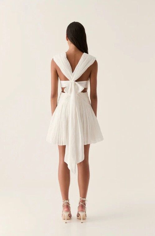 Aje escapist mini dress - Ivory
