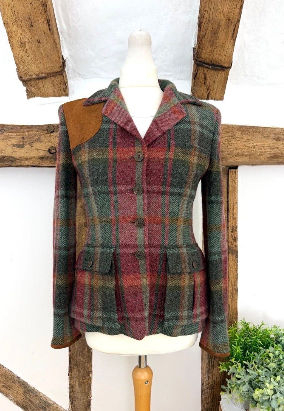 Blue Label Vintage country RALPH LAUREN Shooting wool Jacket