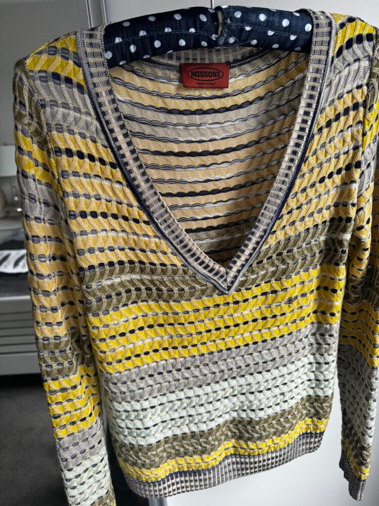 Missoni Stripped V-Neck Sweater