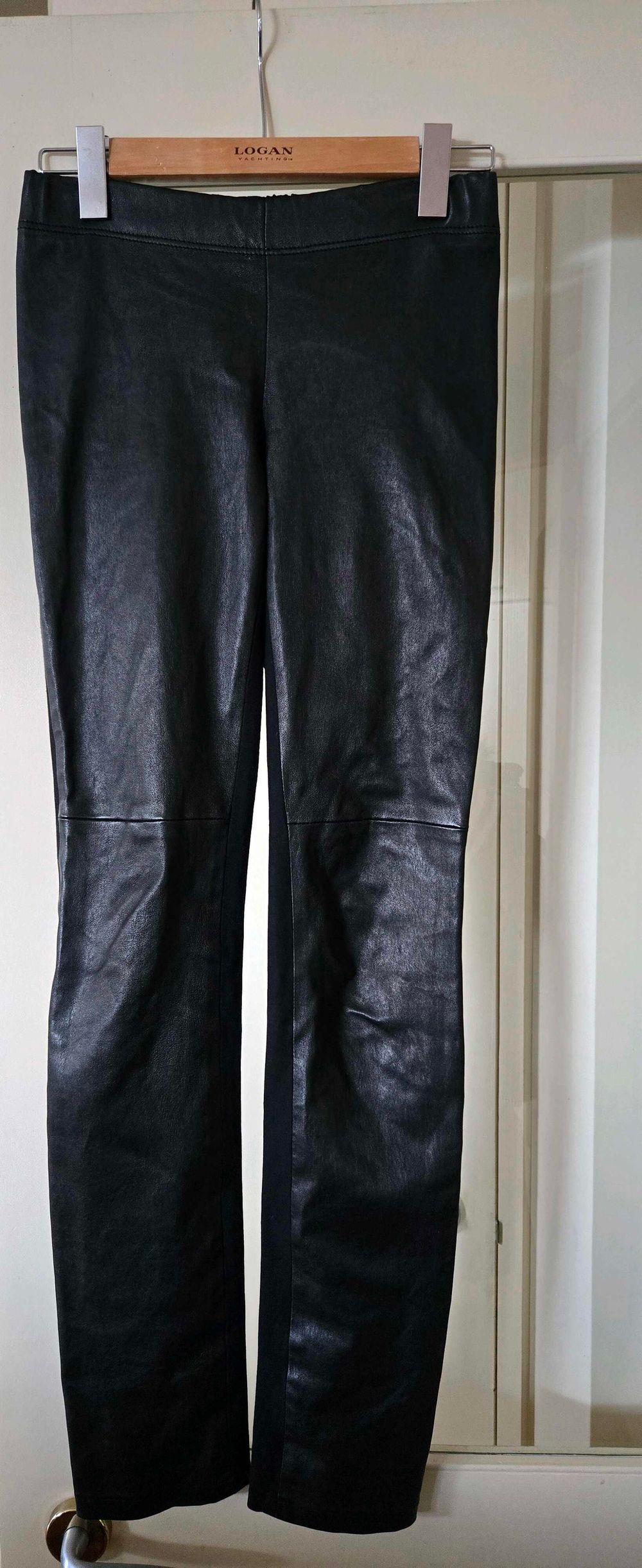 Joseph Black Lambskin Leather Leggings