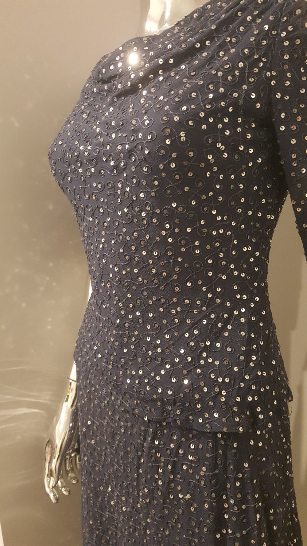 Skirt & Top Sequined Embroidered Silk