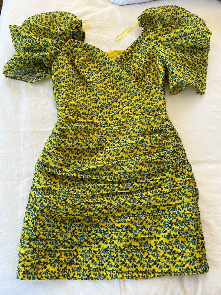 ganni checkered mini dress Ganni Dress