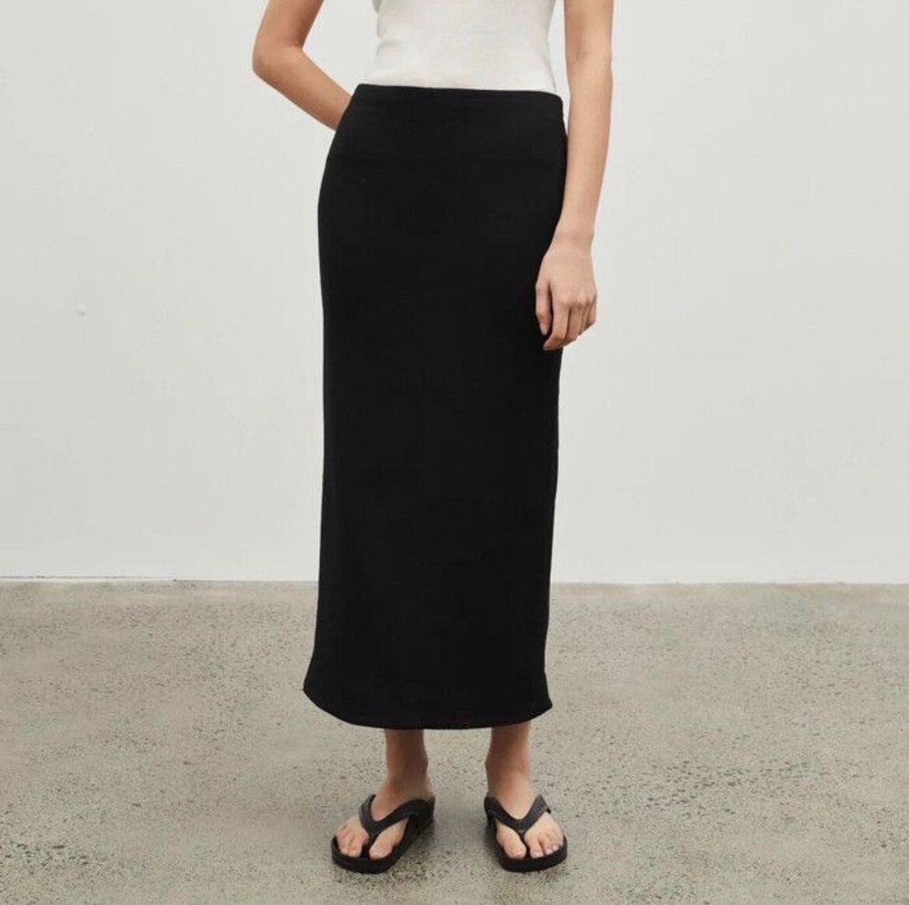 Maggie Marilyn Black Midi Pencil Skirt, 14
