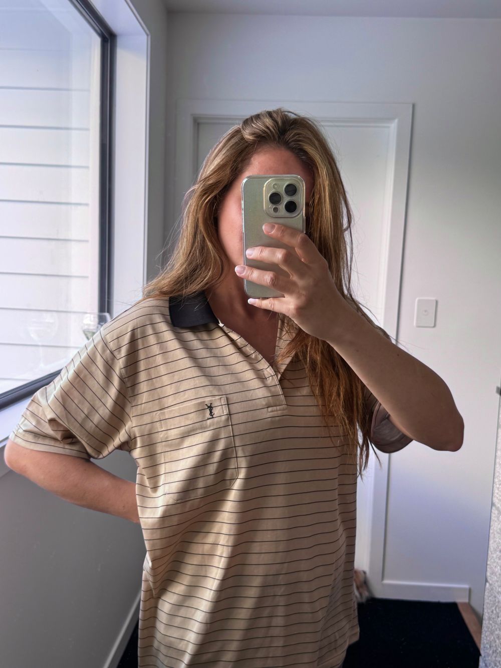 YSL shirt blouse silk