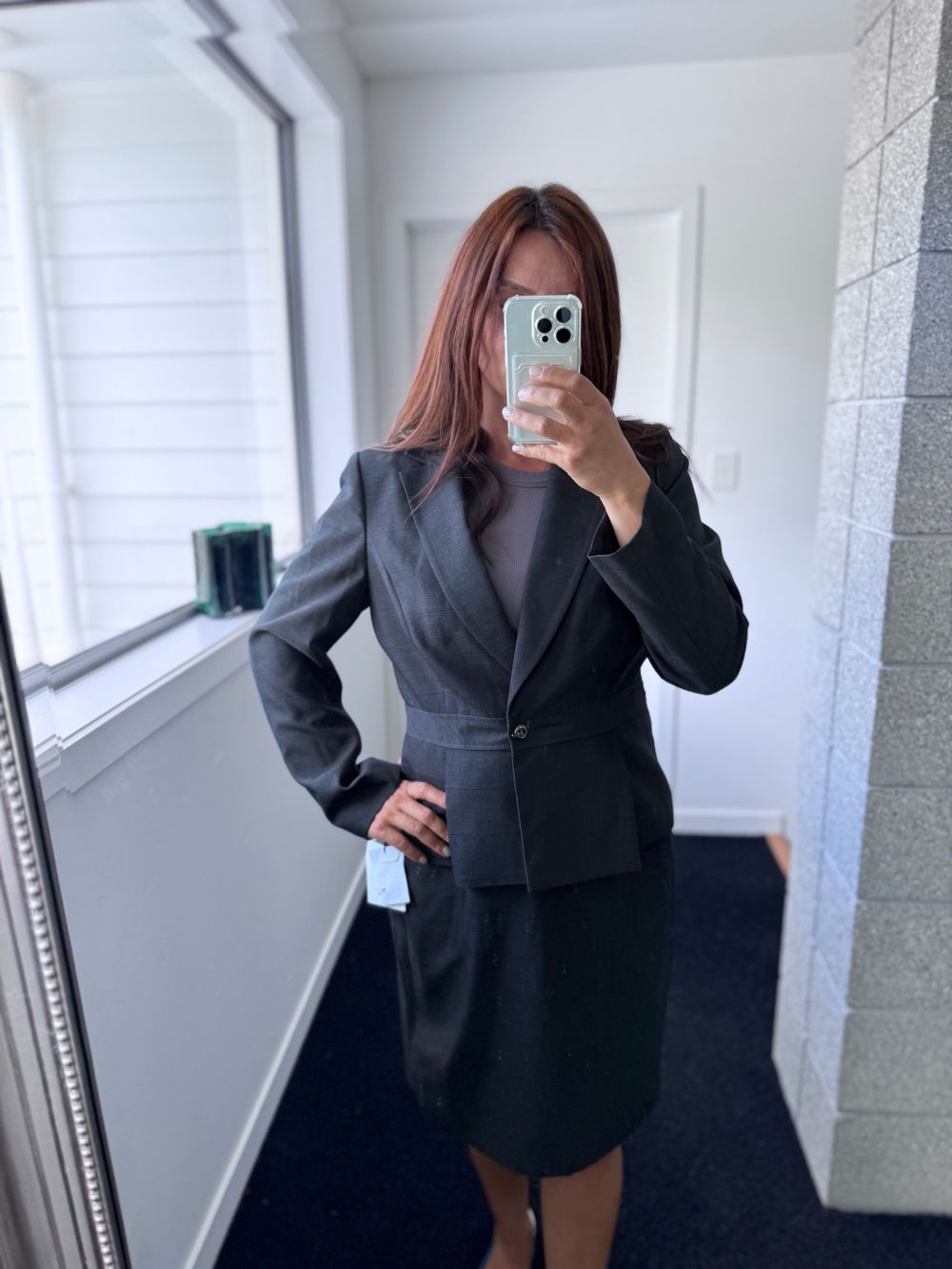 calvin klein suit - jacket skirt