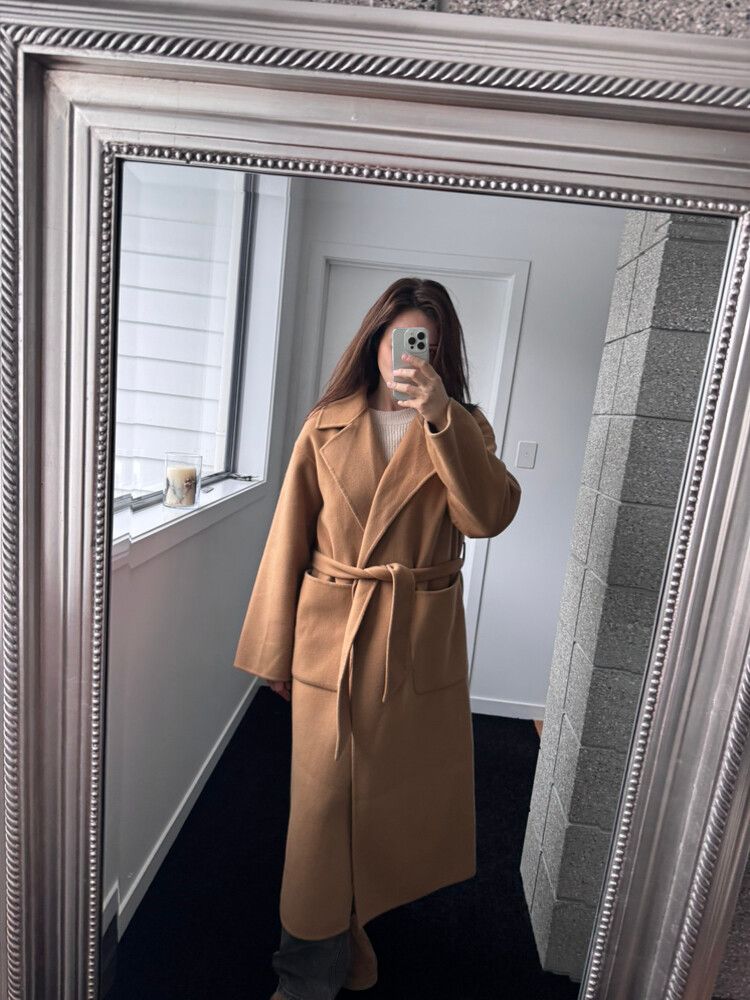Timeless Camel Wool Cashmere Coat