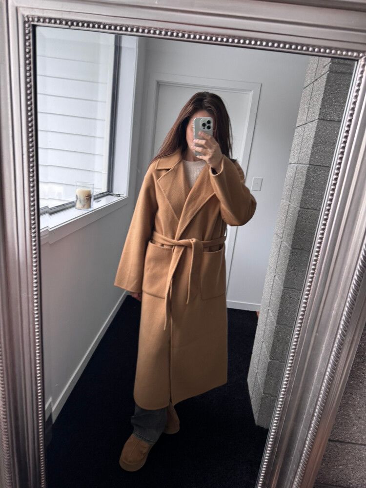 Camel Timeless Wool Cashmere Coat