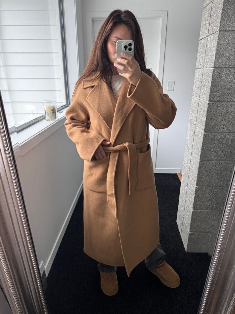 wool cashmere Friends With Frank The Camilla Coat