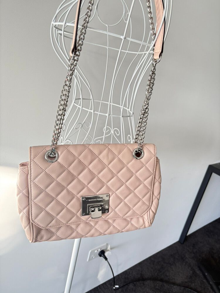 Michael Kors Pink Quilted Shoulder Bag