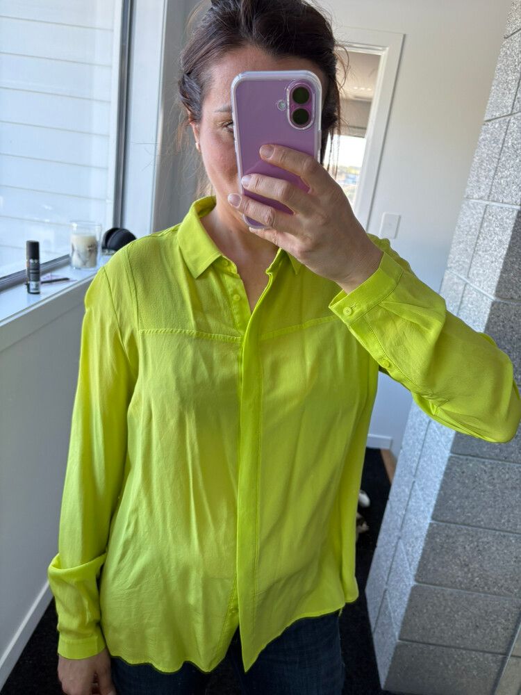 David Lawrence Green Silk Shirt