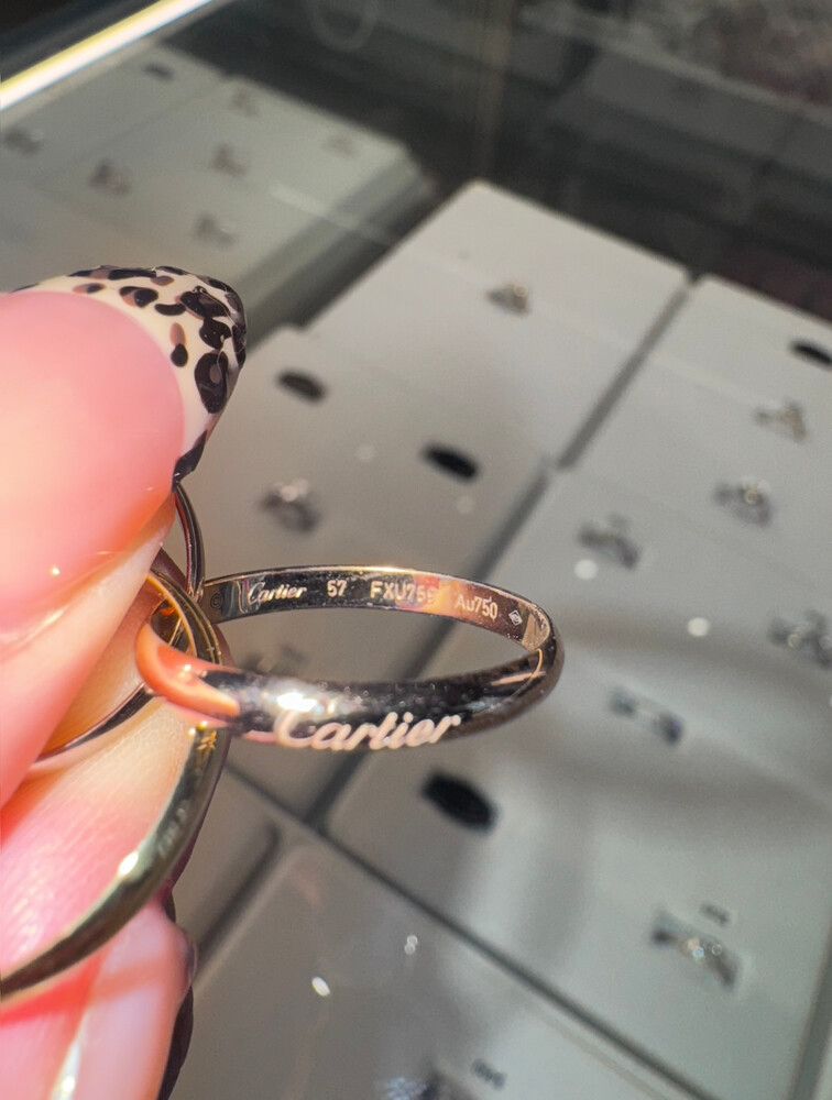 💍 authinticated Cartier  Trinity Ring