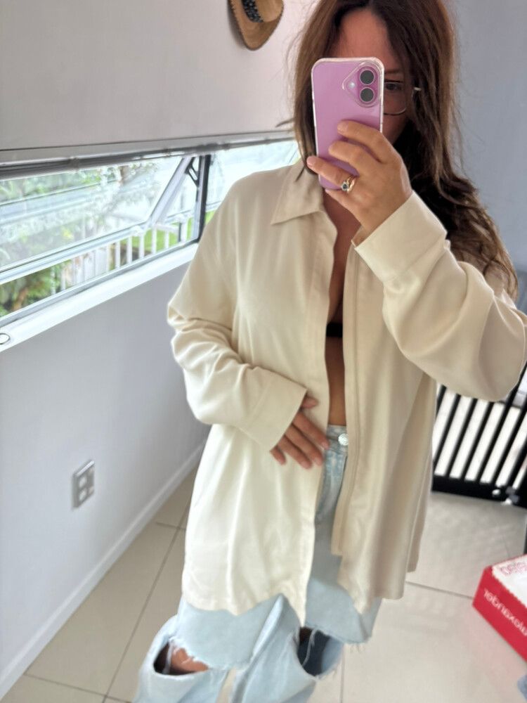 SILK HUGO Boss Beige Shirt