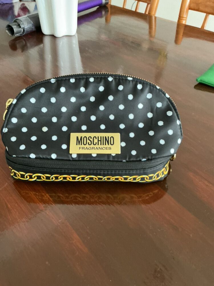 Moschino Fragrances Black White Polka Dot Baguette