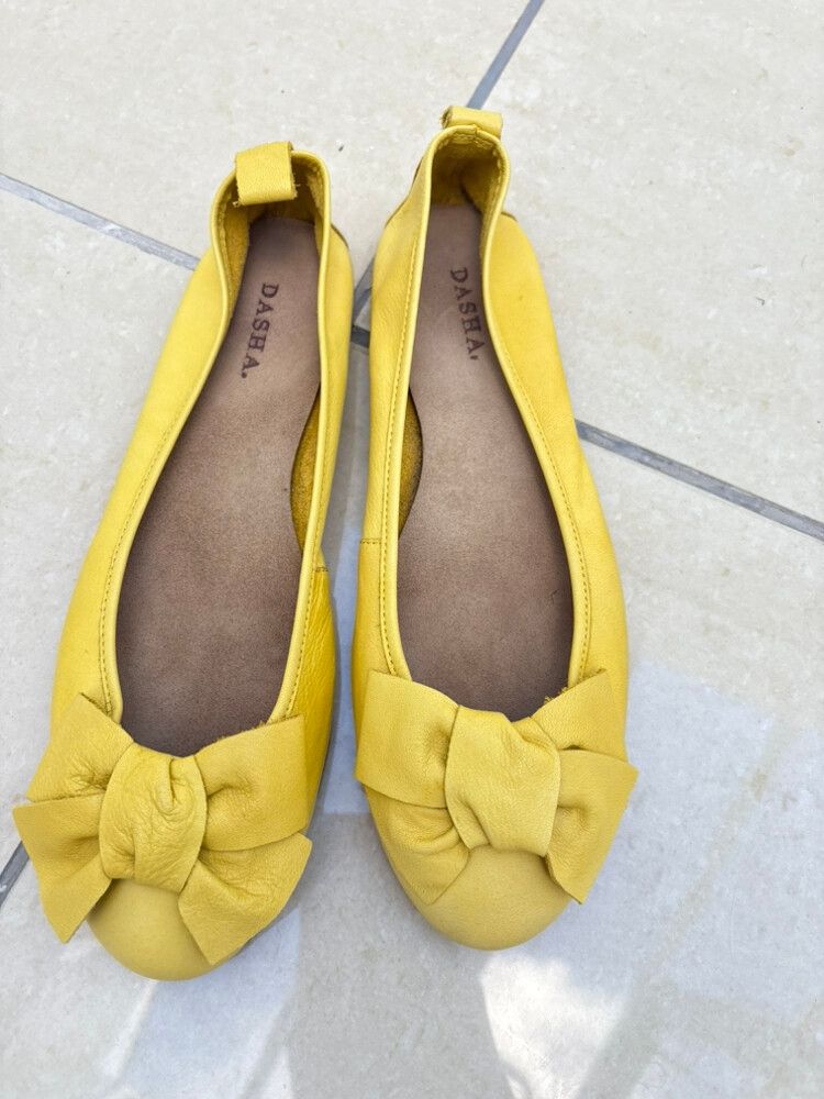 Dasha Yellow Ballet Flats