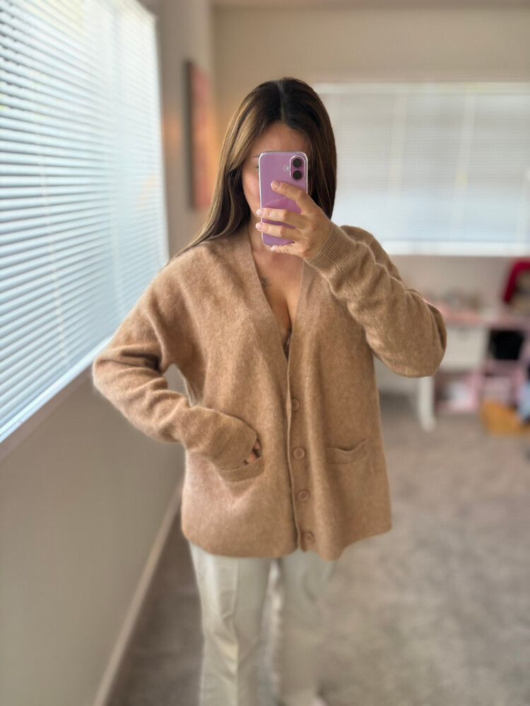 CASHMERE ! Karen Walker Beige Cashmere Cardigan