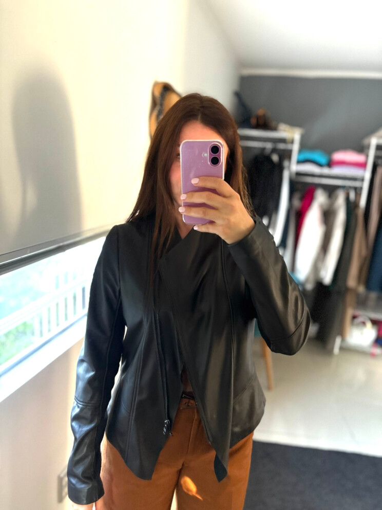 State Of Play Black Leather Jacket