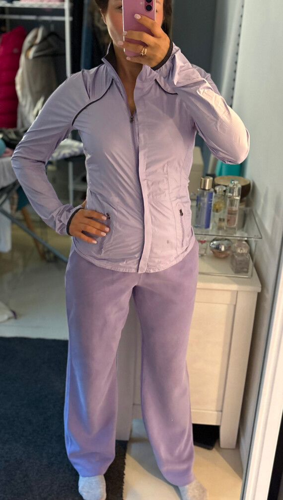 Lululemon Lilac Jacket and Pants Set
