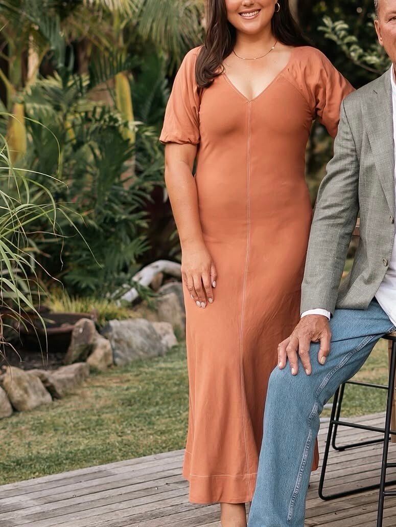 Staple The Label Rust Midi Dress