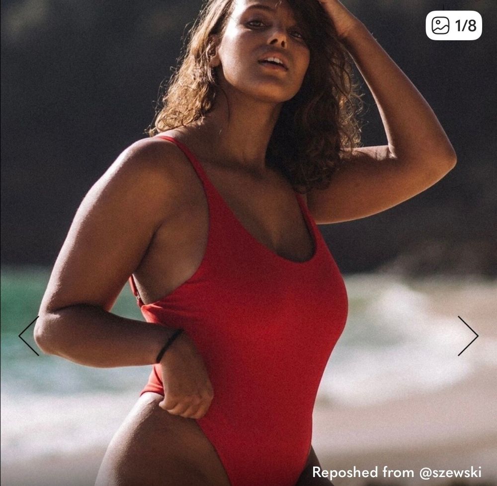 Bright Swimwear Red One Piece