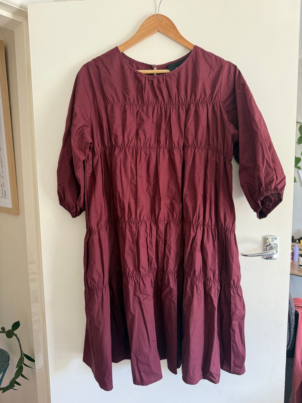 Moochi Burgundy Vicinity Dress Size 8